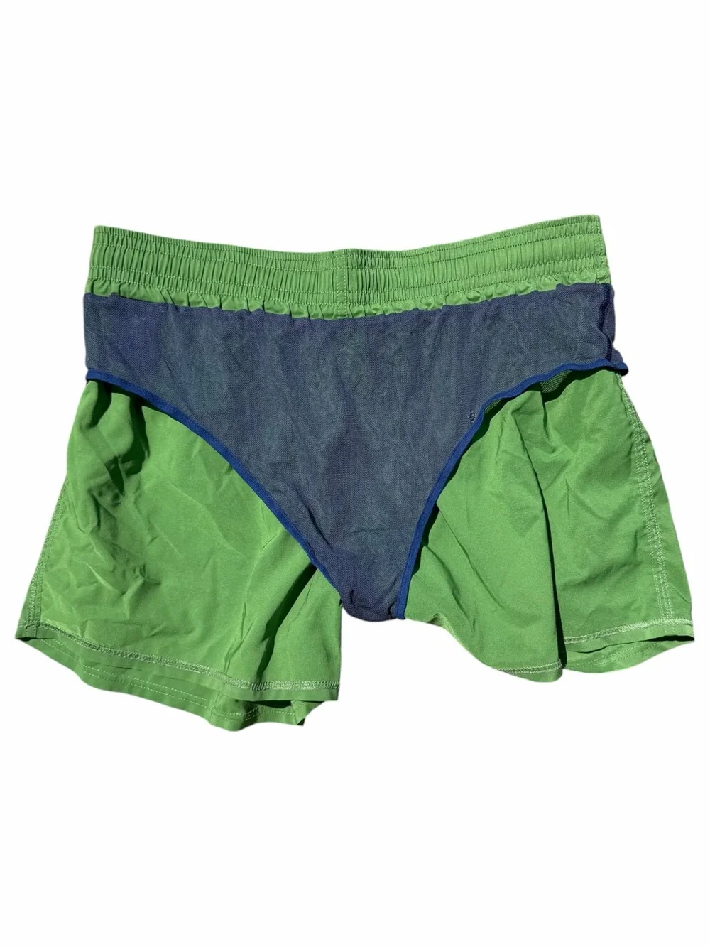 Vilebrequin Moorea Swim Trunks Green Drawstring Mesh Lined Men’s XXL Shorts